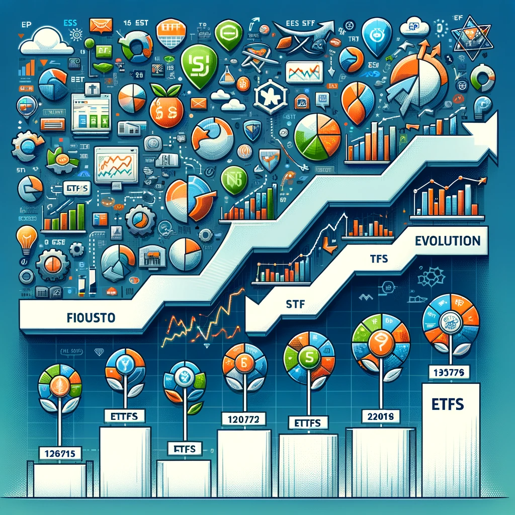 This image visually encapsulates the essence of Exchange-Traded Funds ETFs in the global financial landscape, highlighting their innovative and interconnected nature.