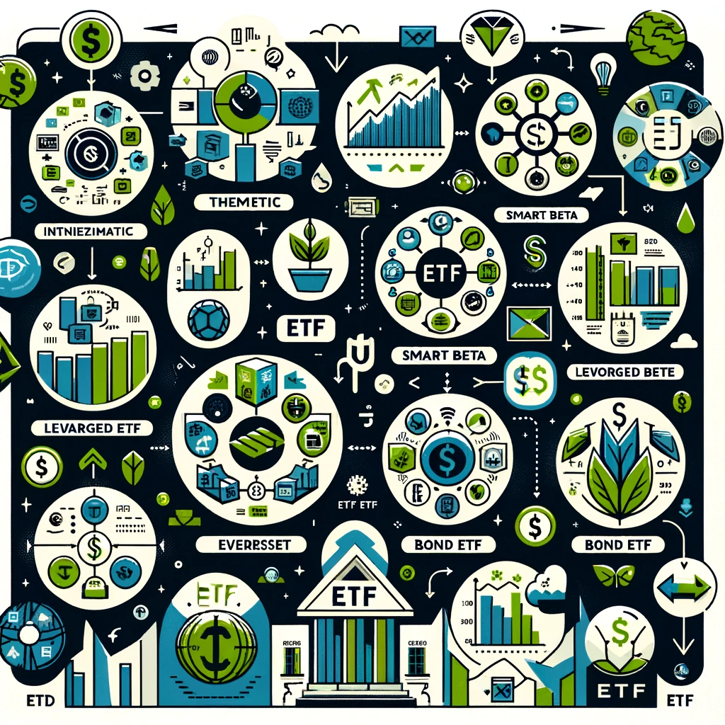This image visually encapsulates the essence of Exchange-Traded Funds ETFs in the global financial landscape, highlighting their innovative and interconnected nature.